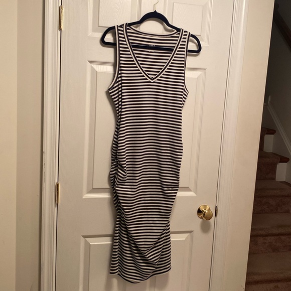 a new day Dresses & Skirts - Brand New A New Day Navy/White Stripe Sleeveless Dress…size XL